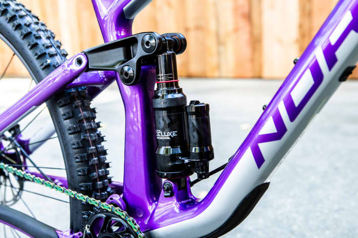   All models have the Super Deluxe shock from Rockshox - specially tuned for Norco.