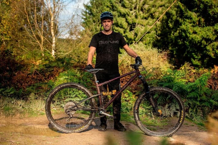 Very British: Joe McEwan hits the nerve of many British bikers with his customised steel fullys.