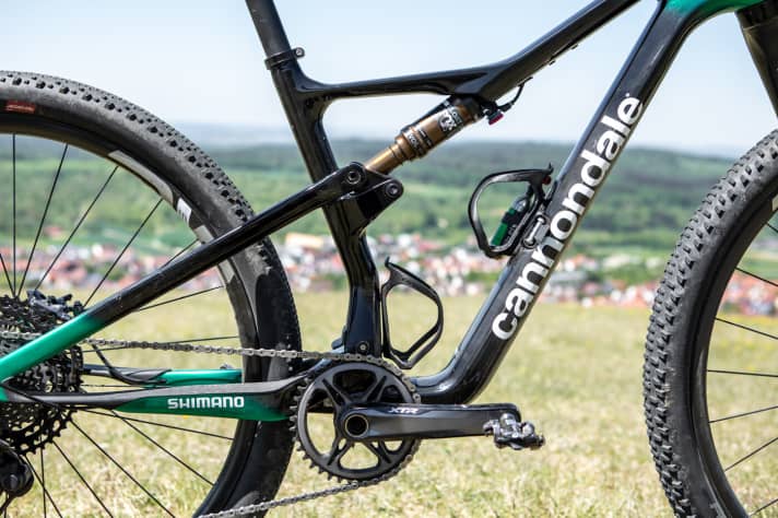   In allen Rahmengrößen lässt Cannondale Platz für zwei Flaschenhalter.