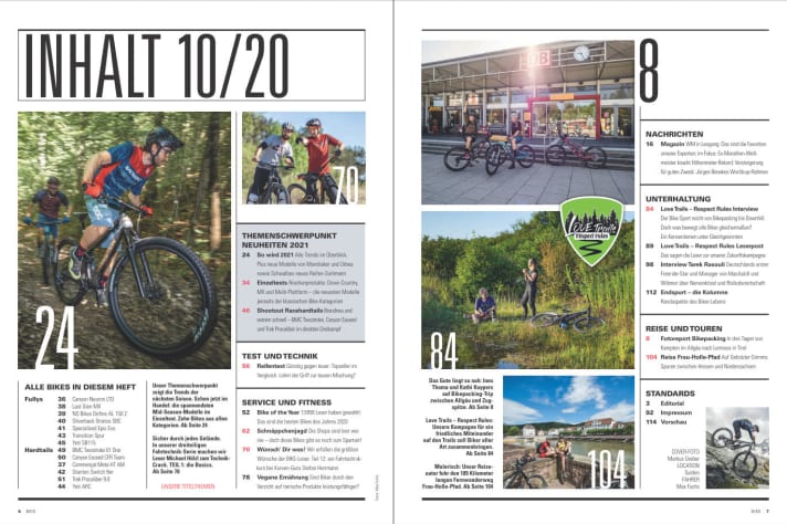 Holen Sie sich BIKE 10/2020 mit unserem Schwerpunkt "Neuheiten 2021". Bestellen Sie die aktuelle <a href="https://www.delius-klasing.de/bike" target="_blank" rel="noopener noreferrer">BIKE versandkostenfrei nach Hause</a> , oder wählen Sie die Digital-Ausgabe für 4,49 € in der BIKE App für Ihr <a href="https://apps.apple.com/de/app/bike-das-mountainbike-magazin/id447024106" target="_blank" rel="noopener noreferrer nofollow">iOS-Gerät</a>  oder <a href="https://play.google.com/store/apps/details?id=com.pressmatrix.bikeapp" target="_blank" rel="noopener noreferrer nofollow">Android-Tablet</a> . Besonders günstig und bequem lesen Sie <a href="https://www.delius-klasing.de/bike-lesen-wie-ich-will?utm_campaign=abo_2020_6_bik_lesen-wie-ich-will&utm_medium=display&utm_source=BIKEWebsite" target="_blank" rel="noopener noreferrer">BIKE im Abo</a> .