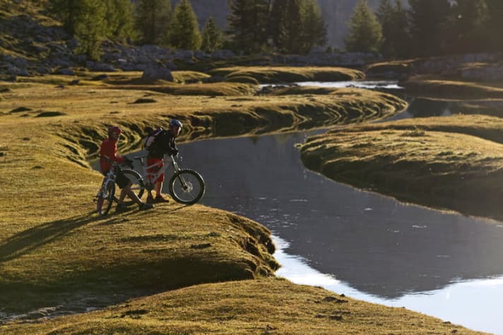   Morning atmosphere at Lago di Fanes