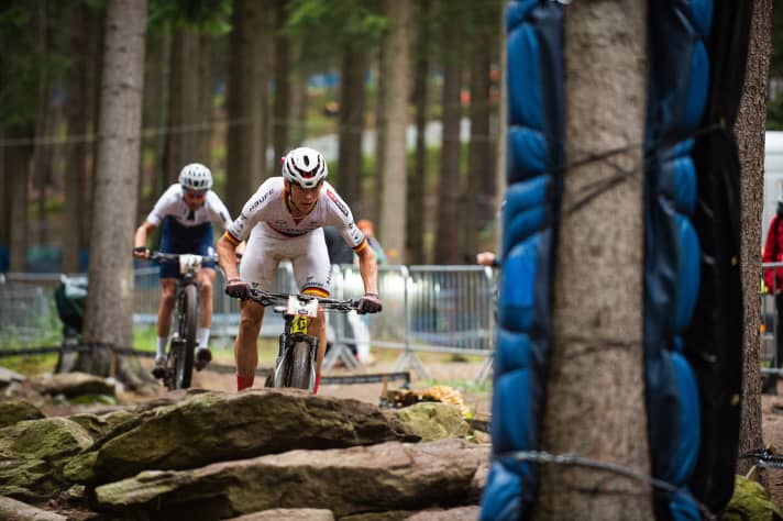   Maximilian Brandl im letzten Rockgarden der Runde.