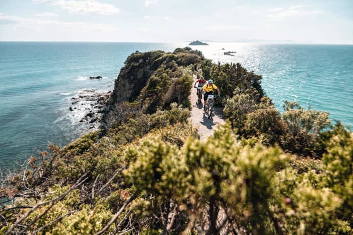   Maremma E-Bike Ultra Trail 580 km, 10,000 metres altitude: The pleasure version would be twelve stages - and the extreme version à la "El Presidente" around 37 hours in one go.