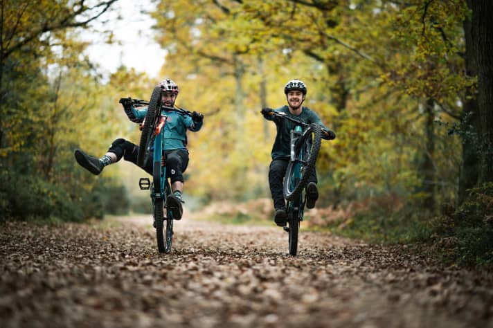   The freeriders in the Focus team, Olly Wilkins and Ben Deakin, give the new Jam the spurs in the <a href="https://youtu.be/o9_BGP8OR1g" target="_blank" rel="noopener noreferrer nofollow">launch video</a> and also scare the All Mountain over big jumps. The mountain-focussed orientation of the bike still suits this very well.