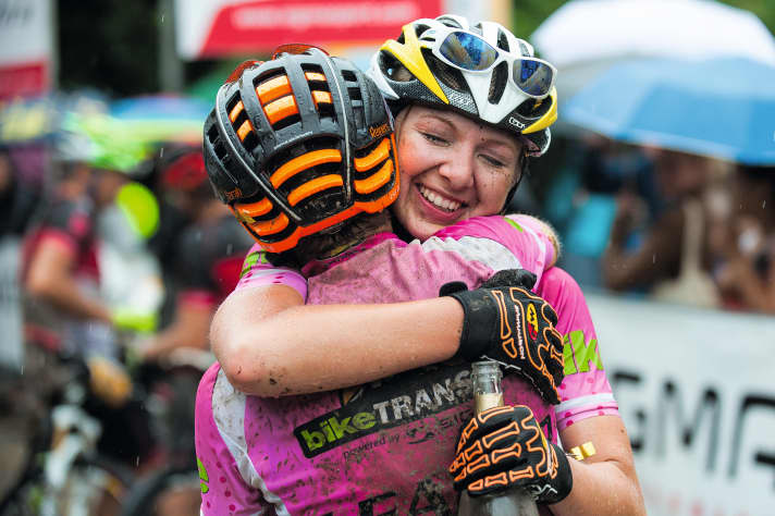   Pure euphoria at the finish.