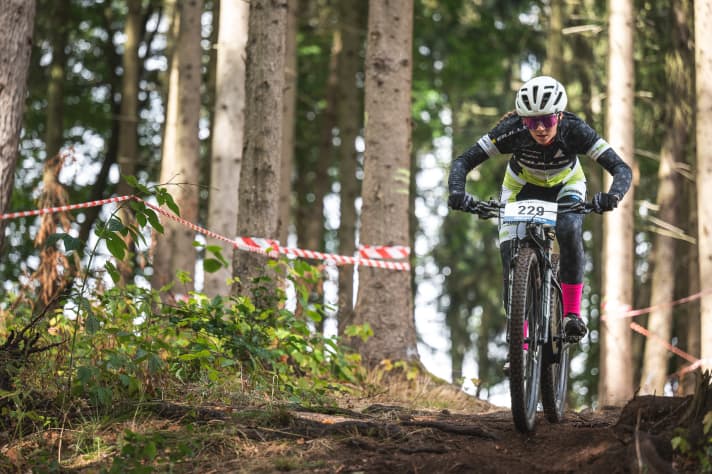 Paulina Lange takes third place in the slalom race at the BNS.