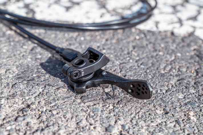 The angle of the Triggy Alpha can be adjusted using the screw on the underside.