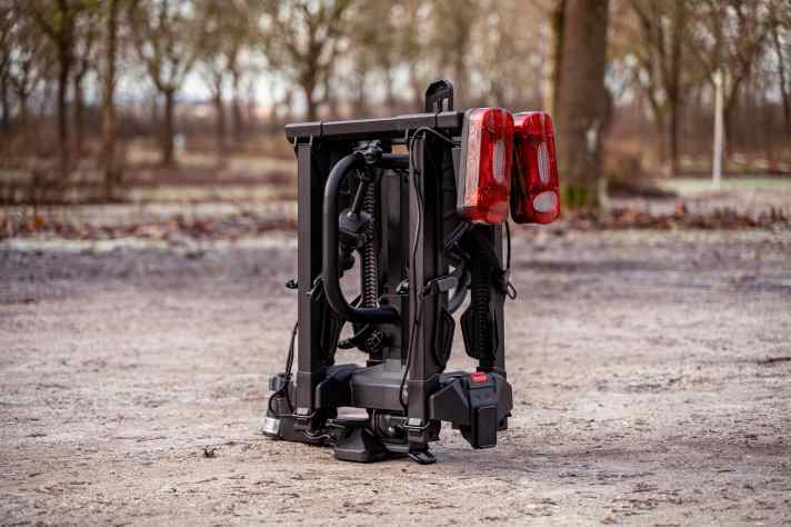 Beim Staumaß reiht sich der BuzzRack fast ganz hinten im Testfeld ein. Es gibt kompaktere Fahrradträger