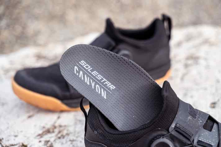 A high-quality insole should actually be a good thing. Unfortunately, Canyon is the exception here