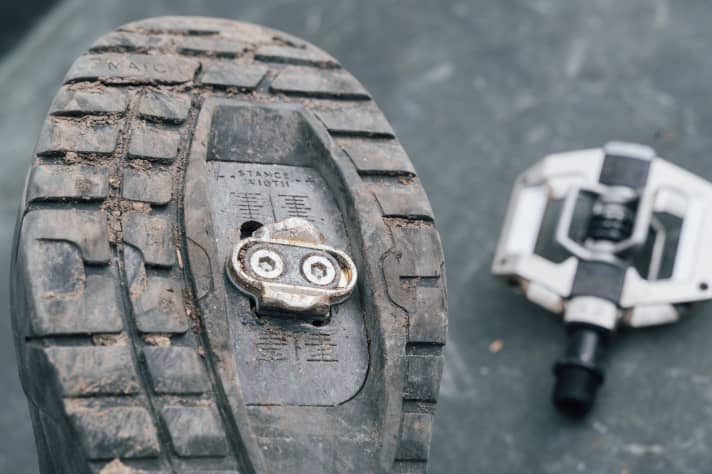 15° Auslösewinkel, 6° Float - für die meisten Fahrer vermutlich die sinnvollste Kombination bei den Crankbrothers-Cleats