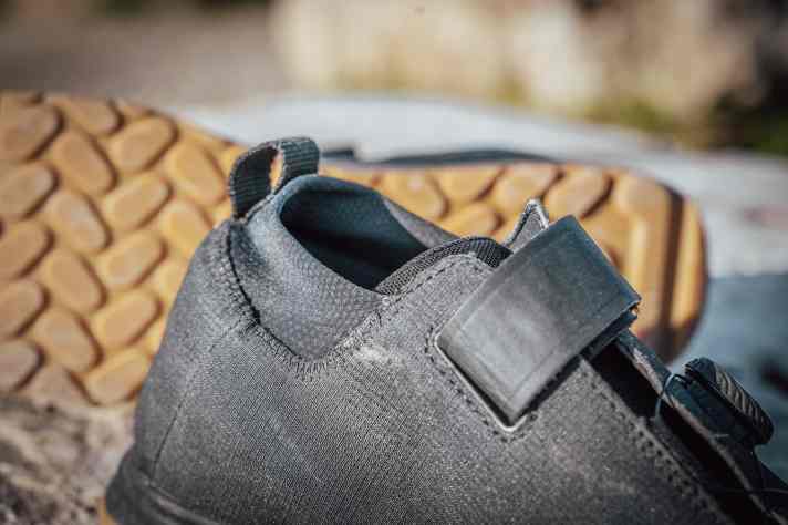 The ankles are protected by a raised neoprene cuff