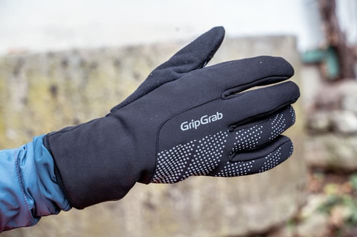 The GripGrab is waterproof and warm enough for cold days on the bike.
