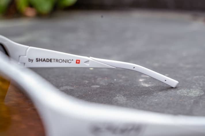 The temples of the E-Lens can still be adjusted slightly.