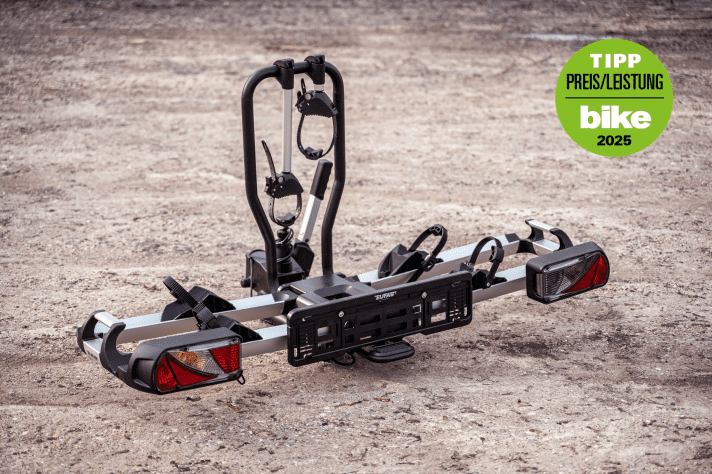 Easy to handle and suitable for almost all types of bikes. If you don't ride a bus, you can save 70 euros with the standard version