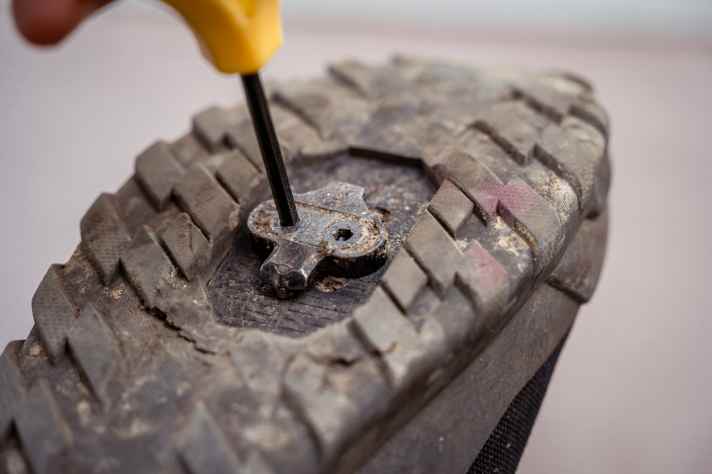 Are the cleats still tight enough or are they too worn? It's worth taking a look here.