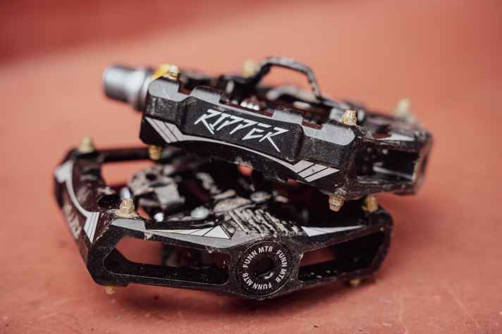 The area of application of the Ripper pedals is quickly clarified: Enduro, freeride, downhill or: Whenever the going gets tough.