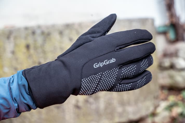 Der GripGrab ist wasserdicht und warm genug für kalte Tage auf dem Bike