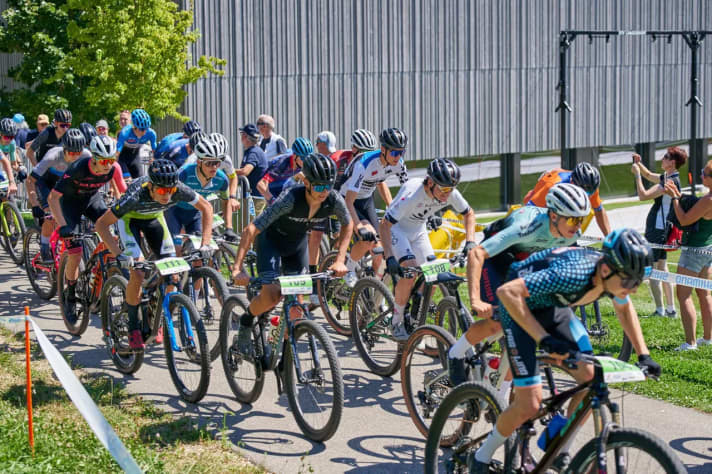 Hier ist es noch flach - aber auch am Berg war Max stark und konnte die Uphill Challenge gewinnen.