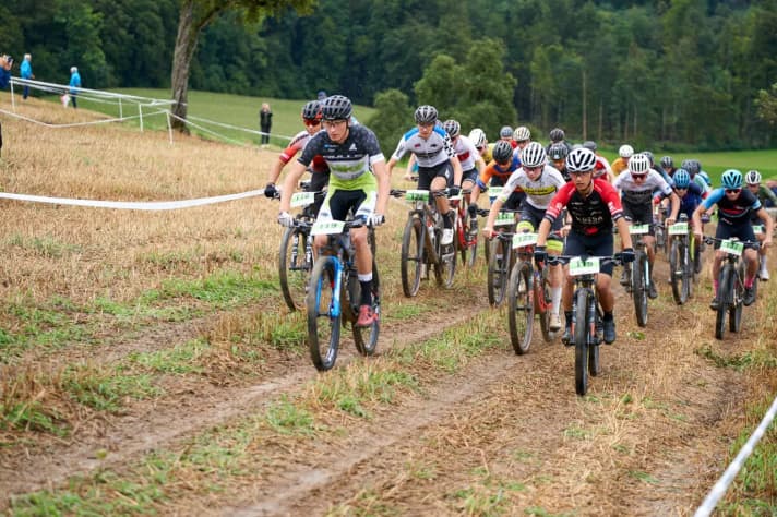 Max in Aktion. Konzentration ist wichtig bei den rutschigen Bedingungen.