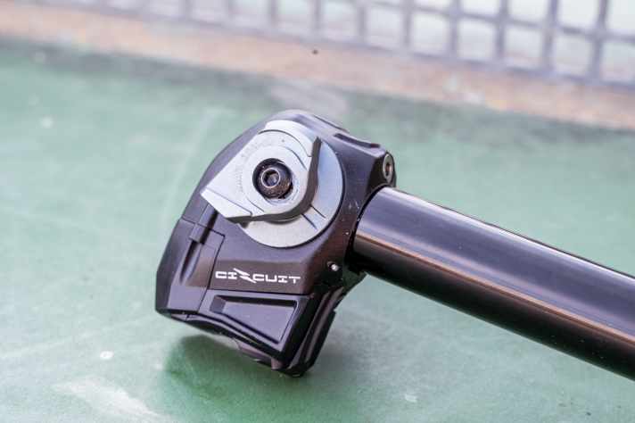 Saddle assembly is extremely simple and only requires the loosening of a single screw.