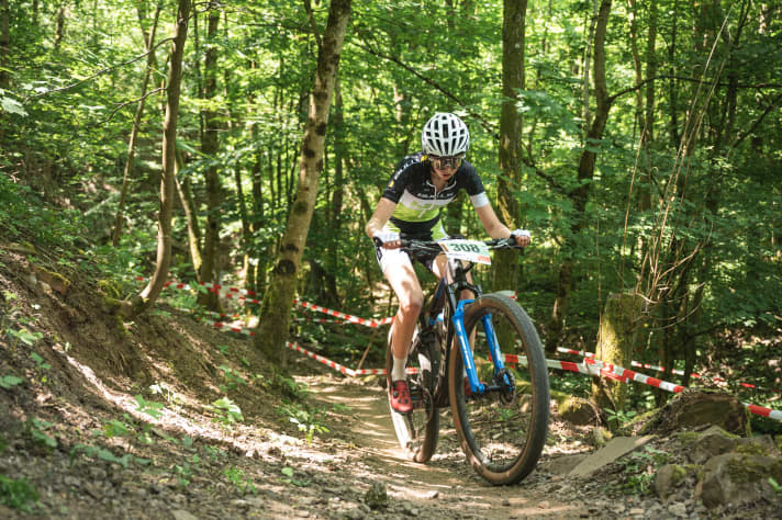 Lucie Hückmann kommt - nach eigenen Aussagen - nicht auf Touren. Am Ende Platz 8.