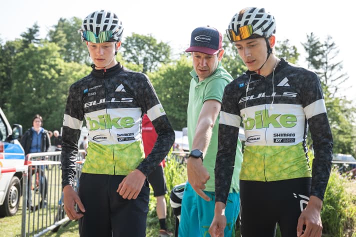 Elias and Max didn't just win together. They have also been touring the track together.
