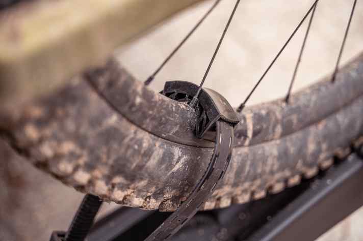 The rubber coating is standard with MFT and protects the wheels