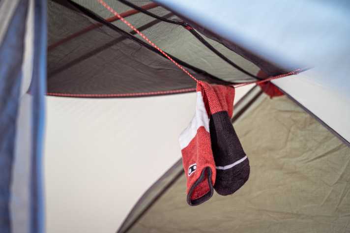 Washing lines help with drying bike clothes
