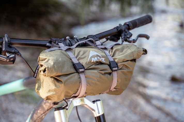MSR has specially designed a matching handlebar bag that offers additional space for other equipment