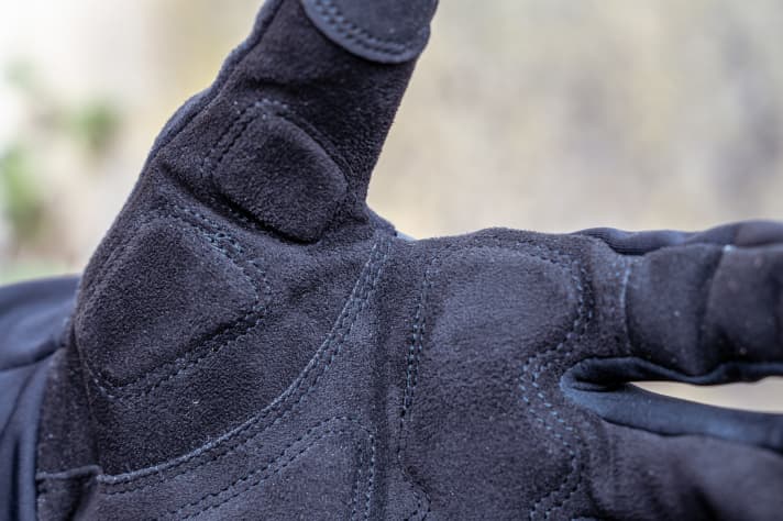 Lots of padding, lots of seams. This can cause friction in the glove