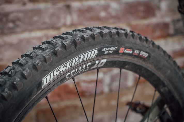 Der Maxxis Dissector kommt lediglich in der Exo-Ausführung. Eine stabilere Exo+Karkasse wäre eher angebracht