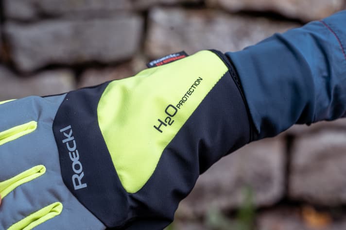 Waterproof but unfortunately a little short. This can easily create a gap to the jacket
