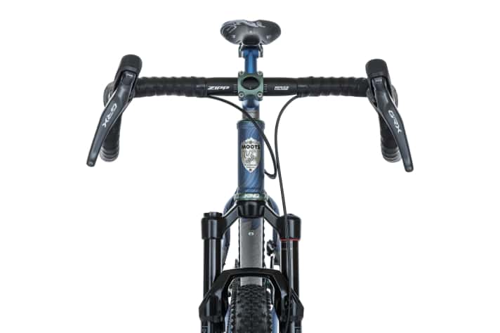 Konzipiert ist das neue Moots Scrambler für einen Gravelbike Lenker und Reifen sowie Federgabeln aus dem Mountainbike-Bereich.