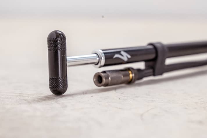 The small CNC pill fits comfortably in the hand as a handle