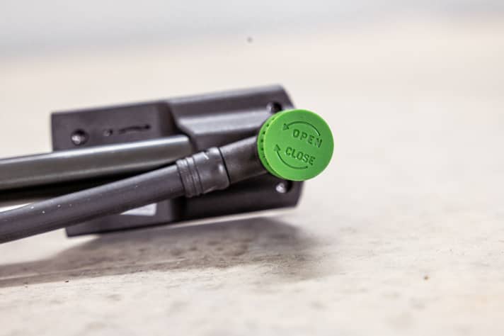 Das Ablassrädchen ist nicht immer ausreichend fein dosierbar