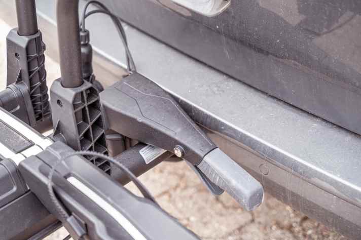 The clamping lever is standard at Thule and has already proven itself in previous tests