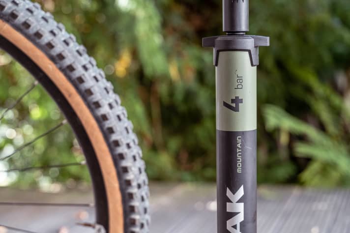 The Mountain EX can manage a maximum of 4 bar. This is sufficient for mountain bikes and city bikes.