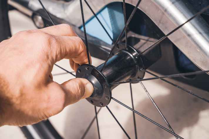 The wheels can be removed quickly and easily at the touch of a button