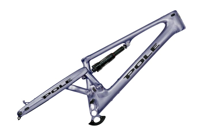 Next to gold: Storm grey is the name of the anodised colour at Pole Bikes.
