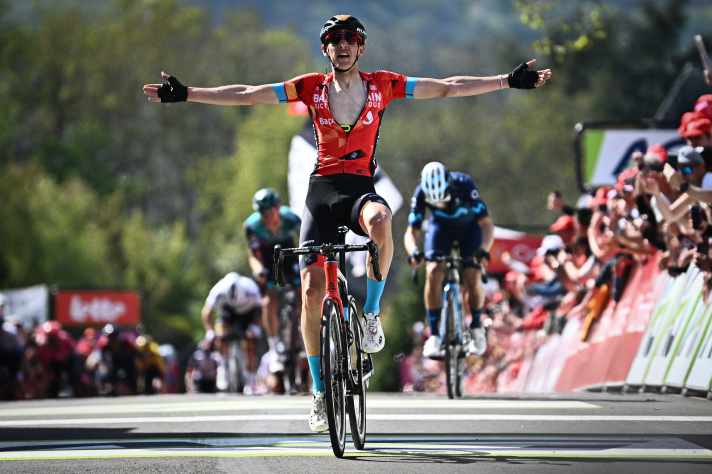 Dylan Teuns triumphed on the Mur de Huy in 2022