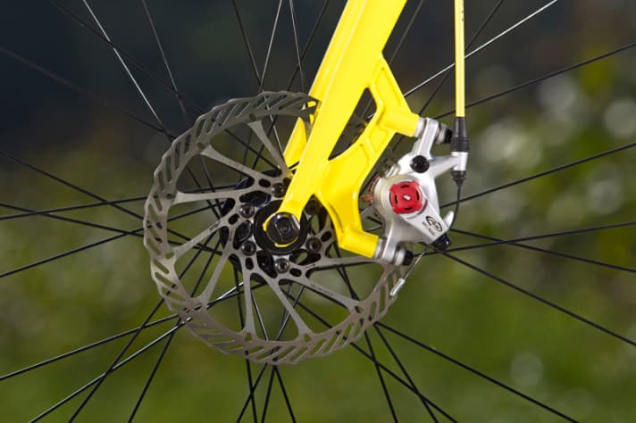   ...und die noch etwas bissigere „BB7“ von Avid (hier bei Fixie Inc.)