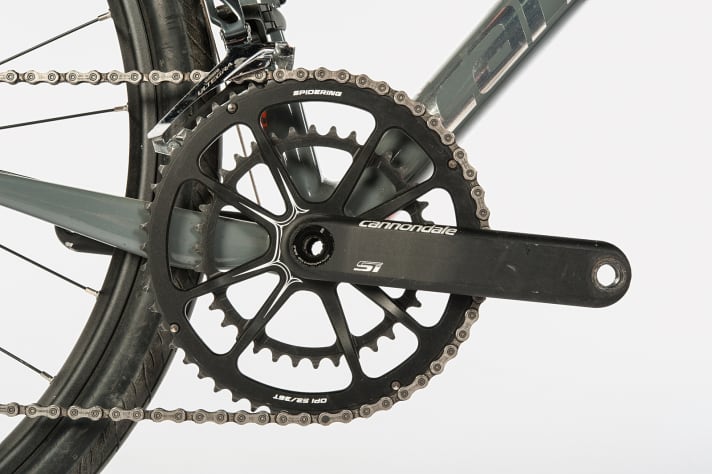   Cannondale mise habilement sur des composants développés en interne, comme la manivelle légère SI.