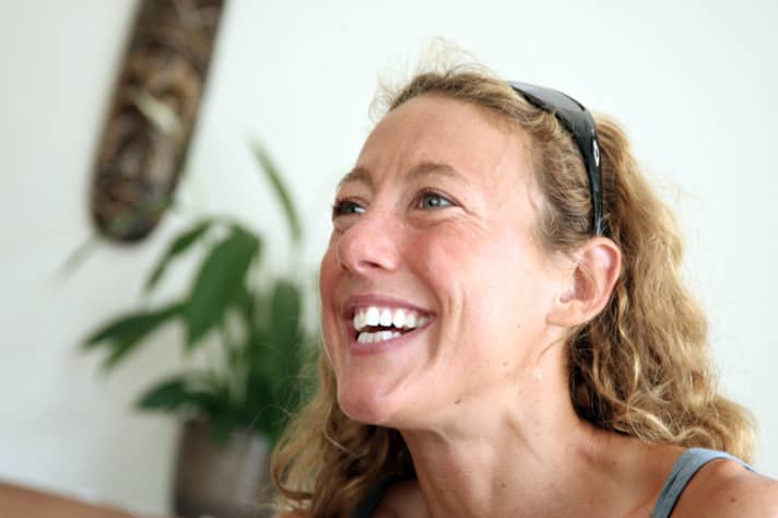 She loves to joke: Chrissie Wellington likes to tell stories with a British sense of humour.