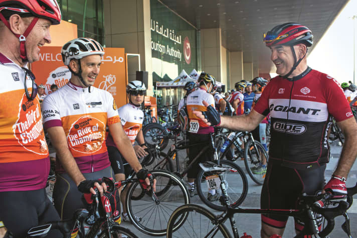 Ben Keane (right) is one of the founding members of Qatar Chain Reaction