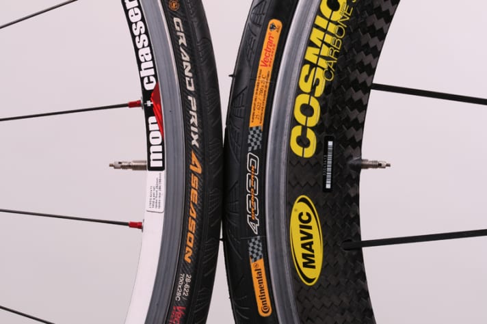   Felgen unterscheiden sich stark in der Höhe der Profile. Von fast jedem Hersteller gibt es Schläuche mit verschieden langen Ventilen. 