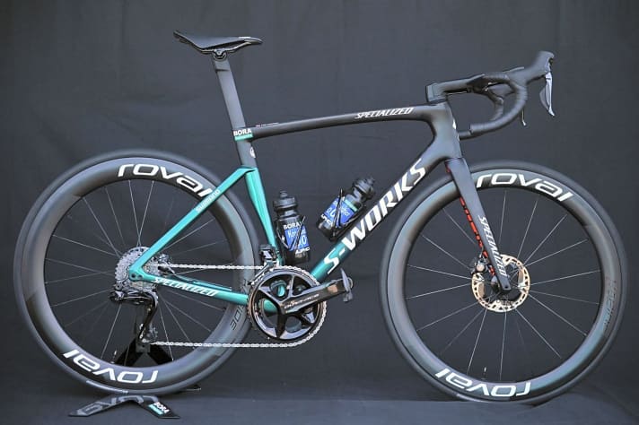 Le vélo de l'équipe Bora-Hansgrohe (photo de 2022)