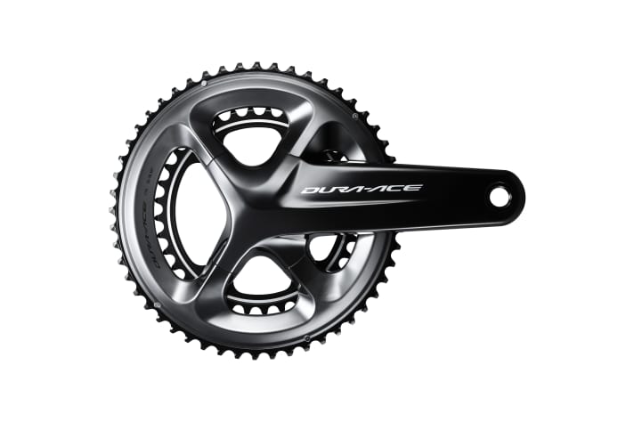 The crank of the Shimano Dura-Ace R9100.