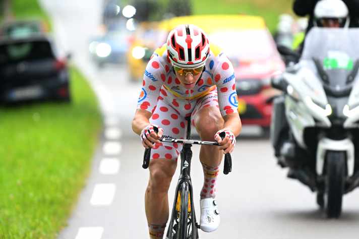 Jonas Abrahamsen a roulé seul en tête pendant près de 140 kilomètres.