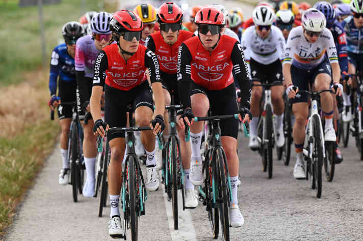 Valentina Cavallar and Amandine Fouquenet from the Arkea B&B Hotels Women team