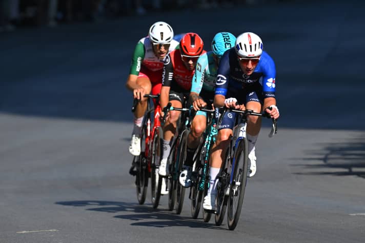 Die Ausreißergruppe bekam nie mehr als 35 Sekunden